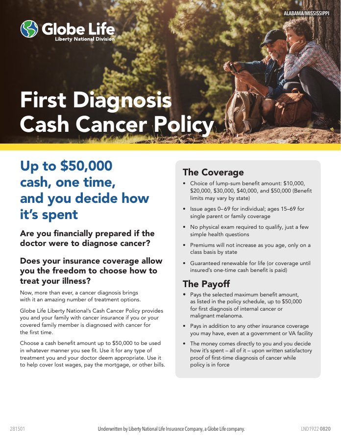 Cash Cancer official brochure cover